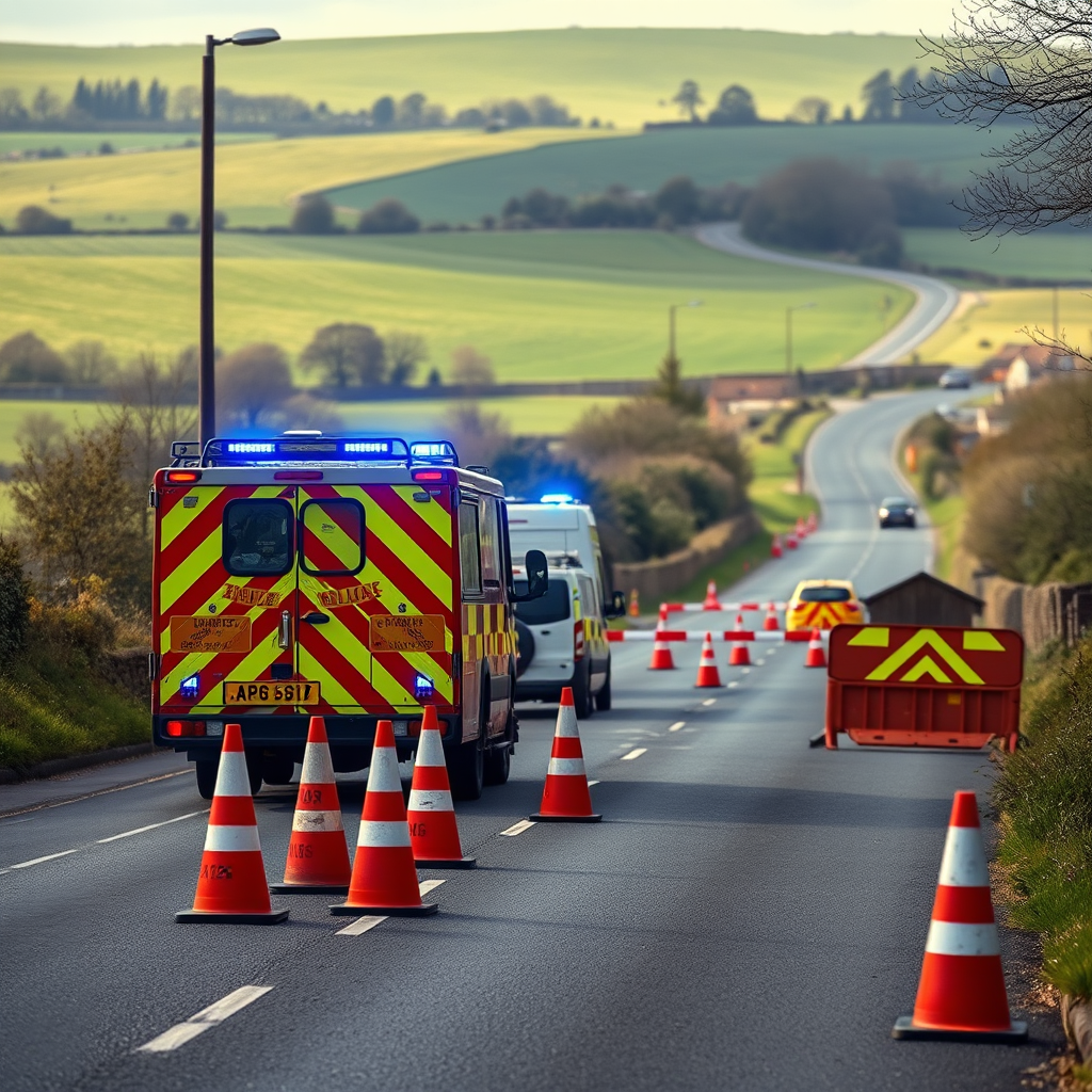 Live updates as emergency services close road in both directions after incident